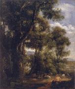 John Constable, Landscape with goatherd and goats